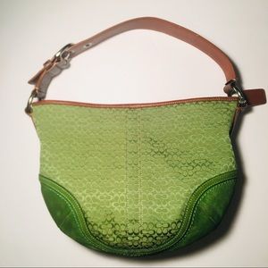 Authentic Green Coach Bag